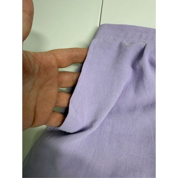 Iris Women’s Lavender Shorts Elastic Back Pockets Size L See Description - Picture 5 of 9